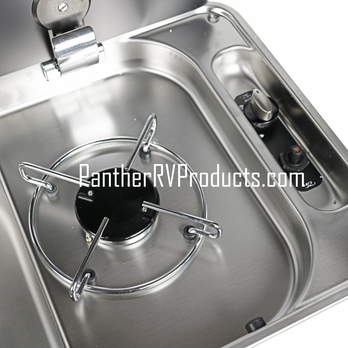 CAN Srl FL1324 Campervan Single-Burner RV Propane Cooktop with LH Sink