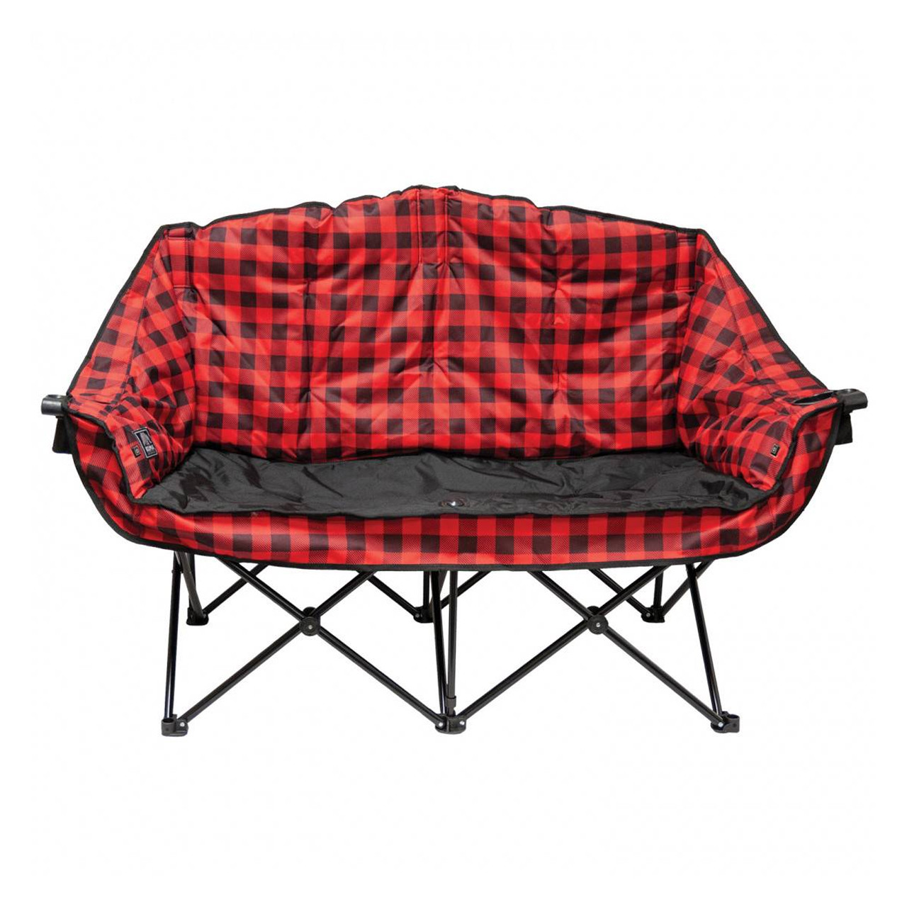 Kuma Outdoors 849RB Heated Cushioned Double Camping Chair Red/Black
