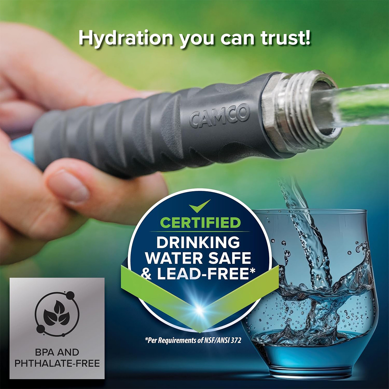 マルコクリエイトスリム Camco 22595 EvoFlex RV / Marine Drinking Water Hose - 35'