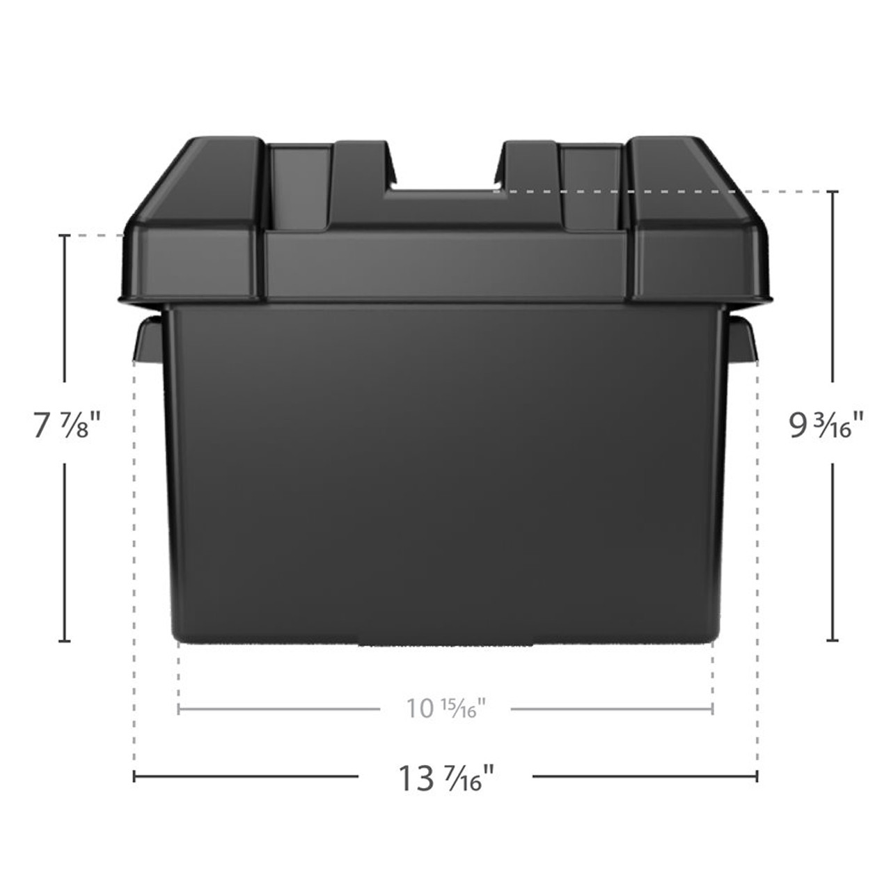 Camco 55362 RV Standard 12V Group 24 Battery Box with Strap
