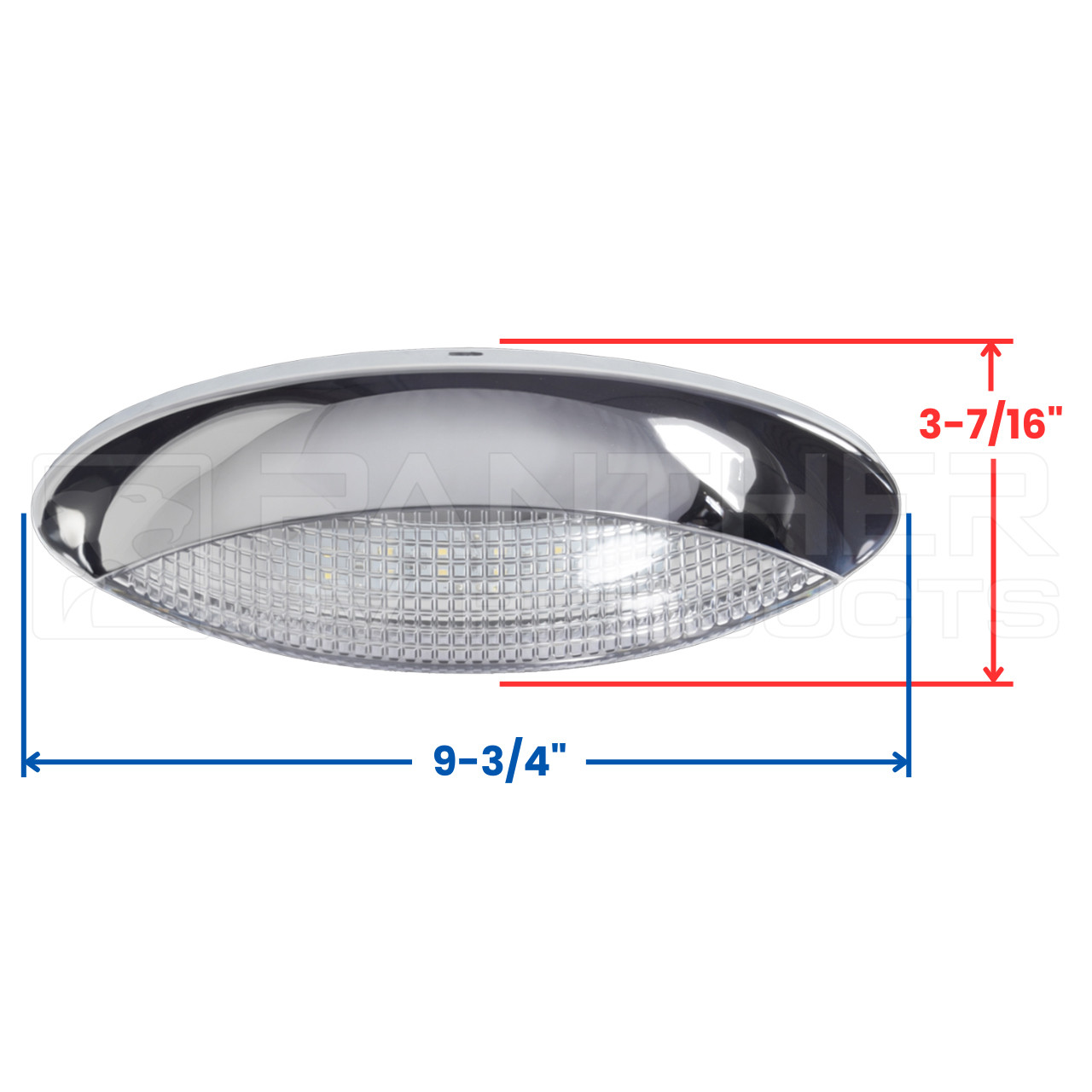 Kaper II L17-0004C Euro Style RV Exterior Porch Light - Chrome