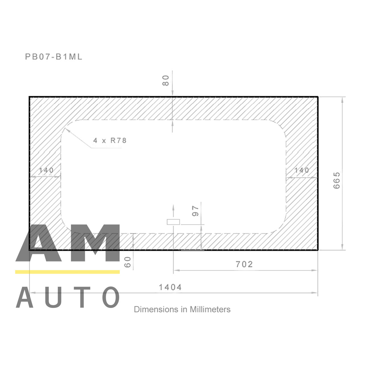 AM Auto PB07-B1ML RAM ProMaster Driver/Passenger Side Forward