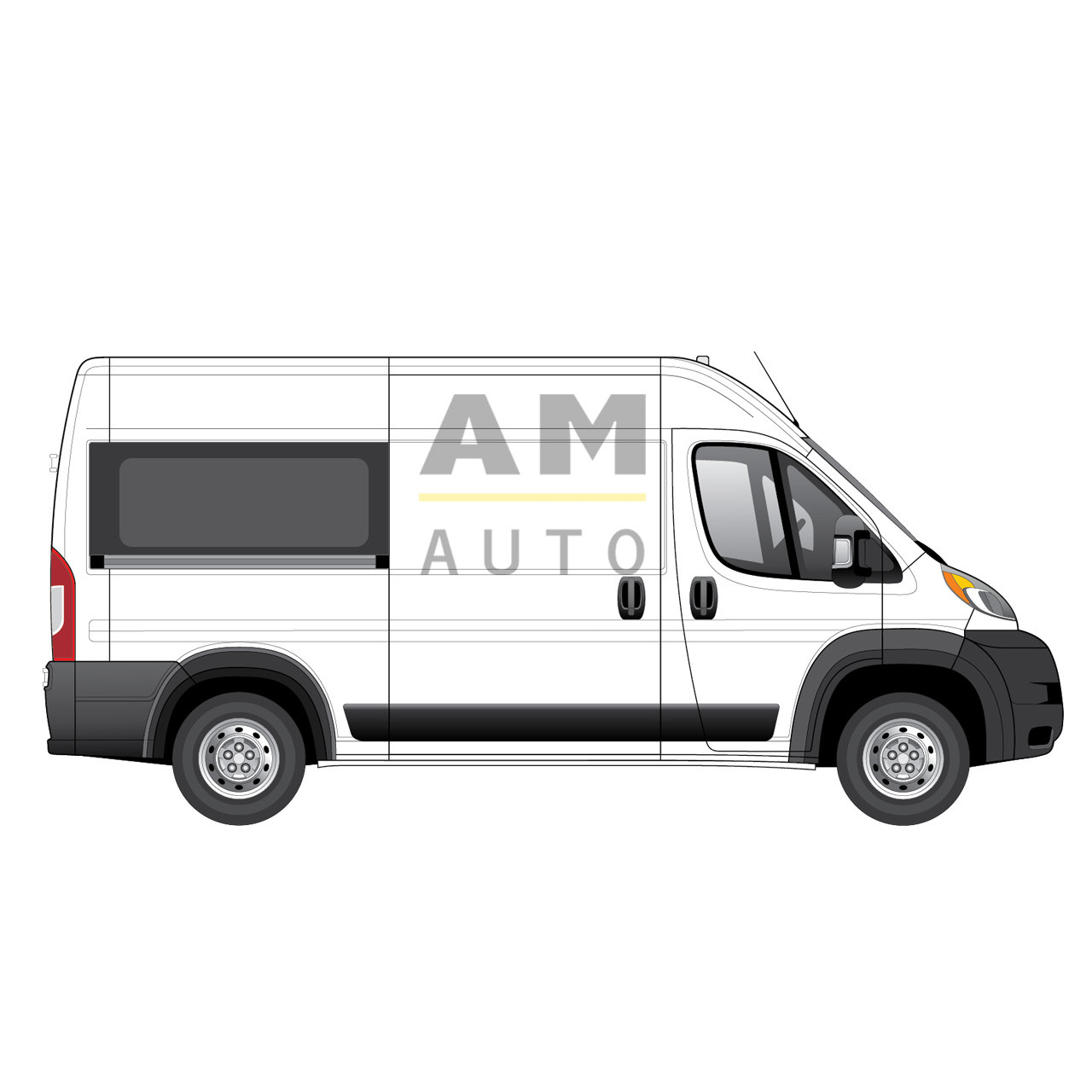 AM Auto PB07-RS2M RAM ProMaster Passenger's Side Rear Quarter