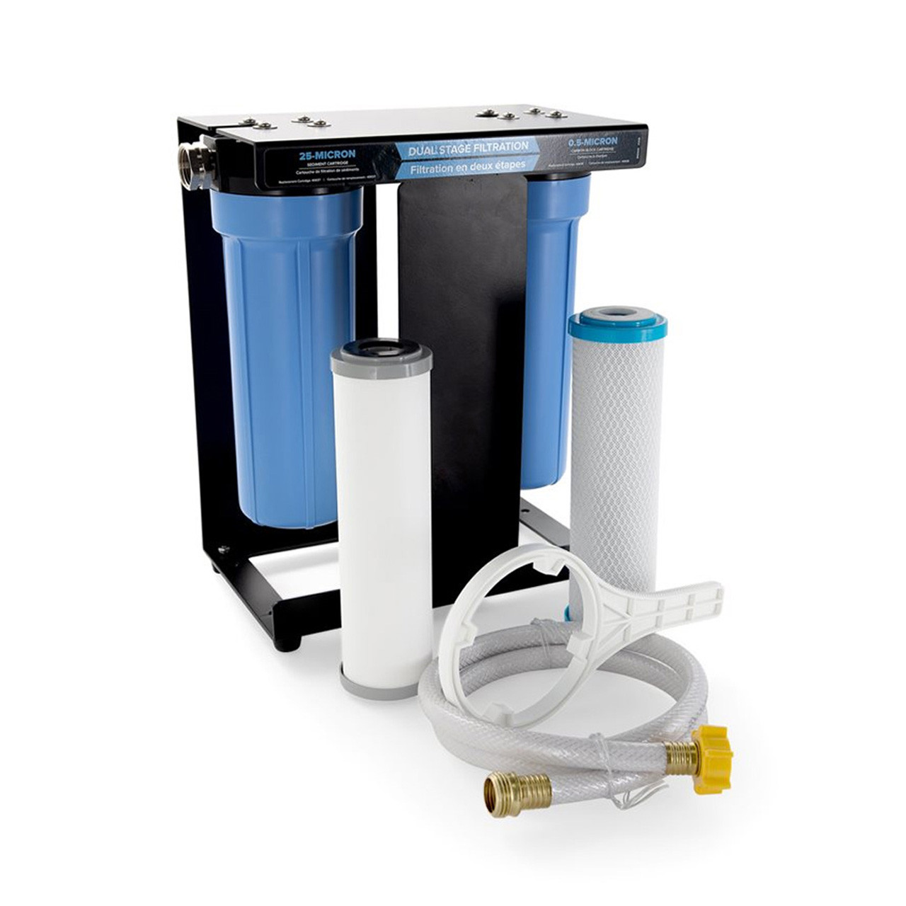 Camco 40639 EVO X2 Dual Stage RV City Water In-Line Filter Kit