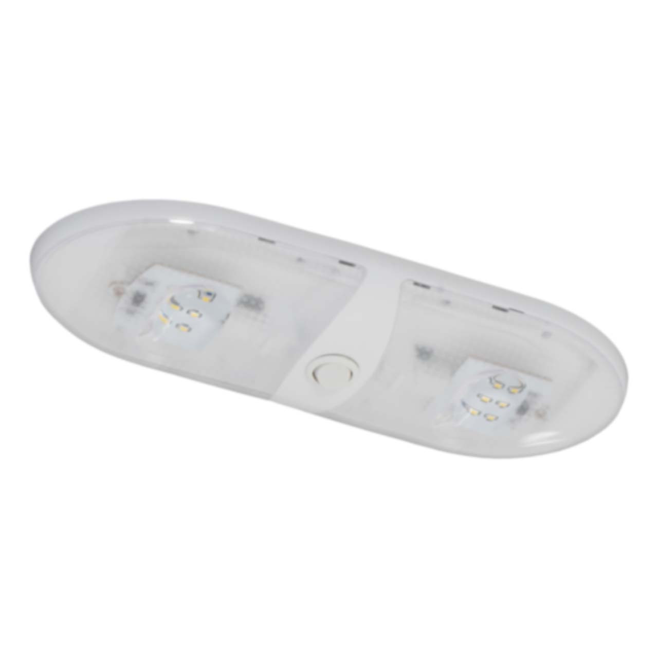 Kaper II L09-0111 LED Thin Double Dome Ceiling Light Fixture - 5500K