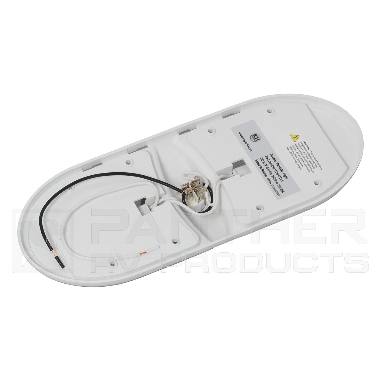 Kaper II L09-0111 LED Thin Double Dome Ceiling Light Fixture - 5500K