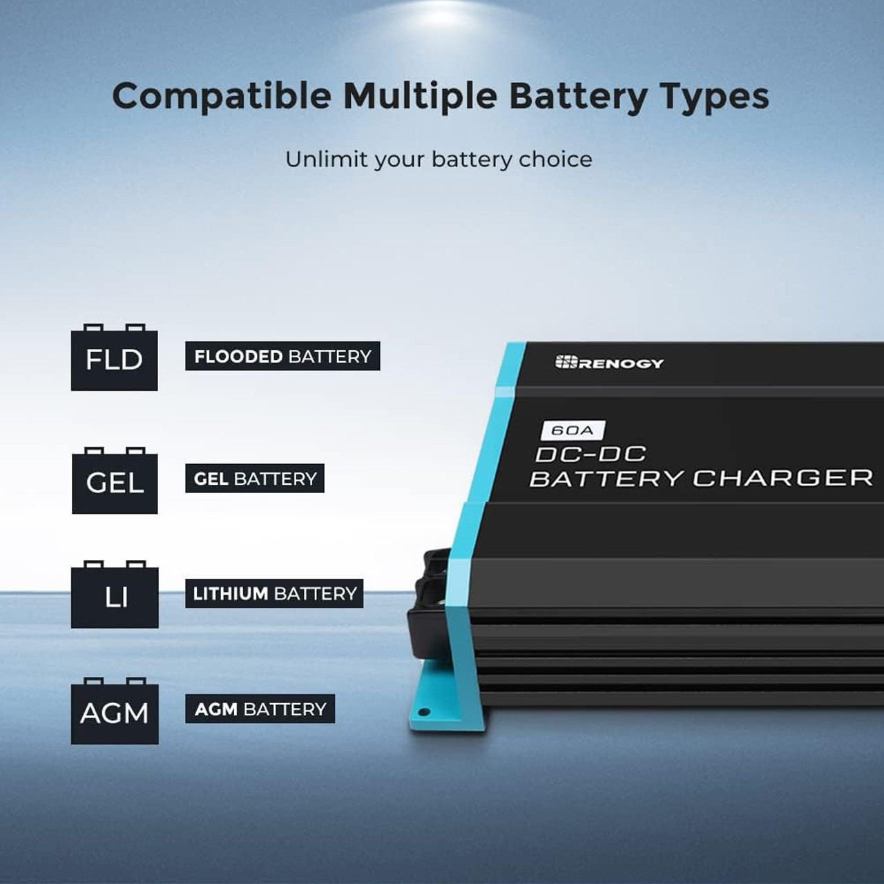 Renogy RNG-DCC1212-60 RV DC to DC On-Board Battery Charger - 60 Amp
