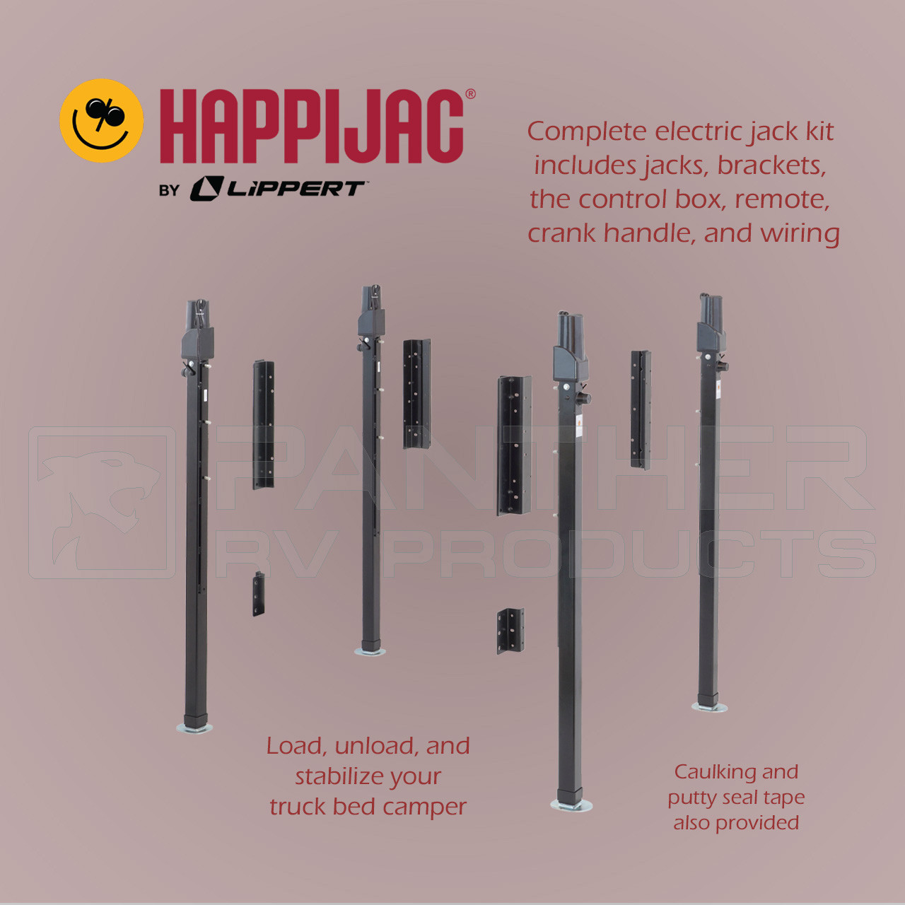 Happijac 4220 (758731) RV Electric Truck Camper Loading Jacks