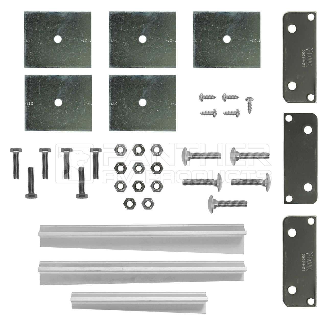 FIAMMAルーフキャリアバー取り付けキット 98655-770 3個セット Fiamma® 98655-746 F80S Awning Mounting Bracket - Mercedes Sprinter