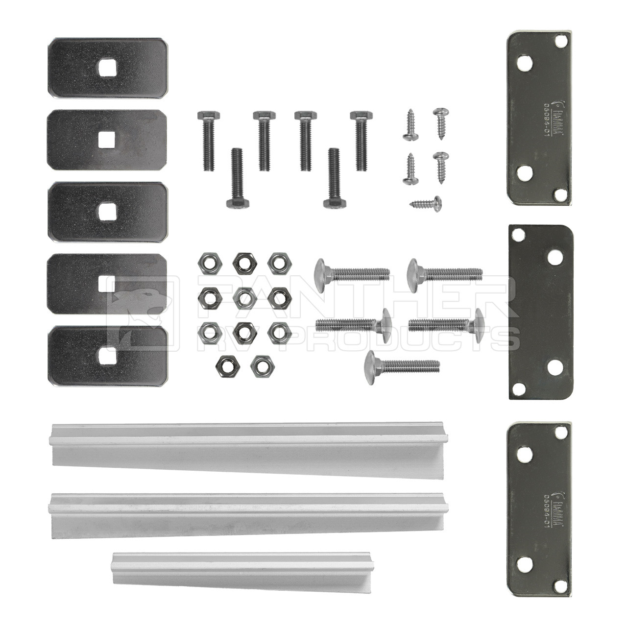FIAMMAルーフキャリアバー取り付けキット 98655-770 3個セット Fiamma® 98655-772 F80S Awning Mounting Bracket - Mercedes Sprinter