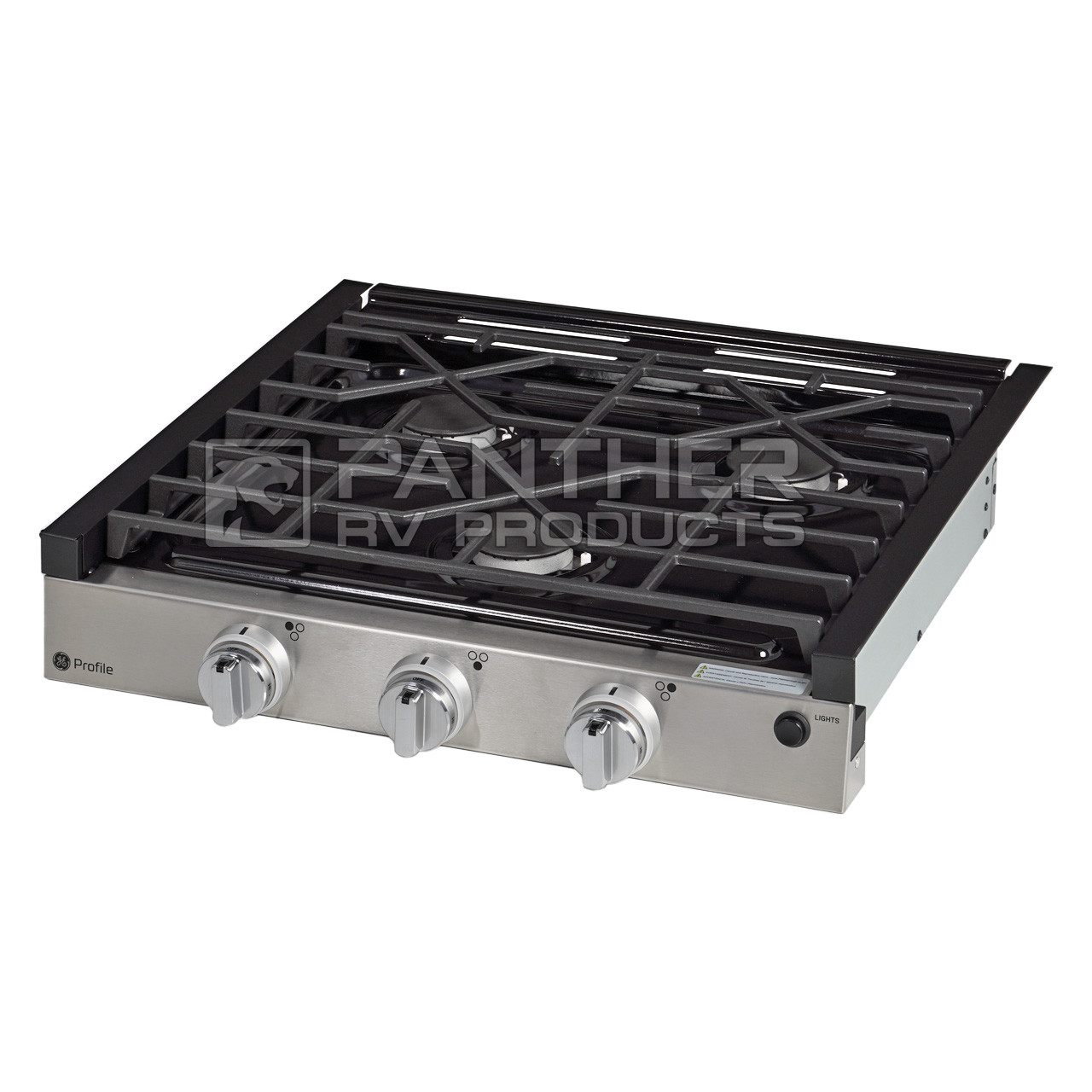 GE® Profile PLU621RTSS RV Kitchen 3-Burner Propane Cooktop