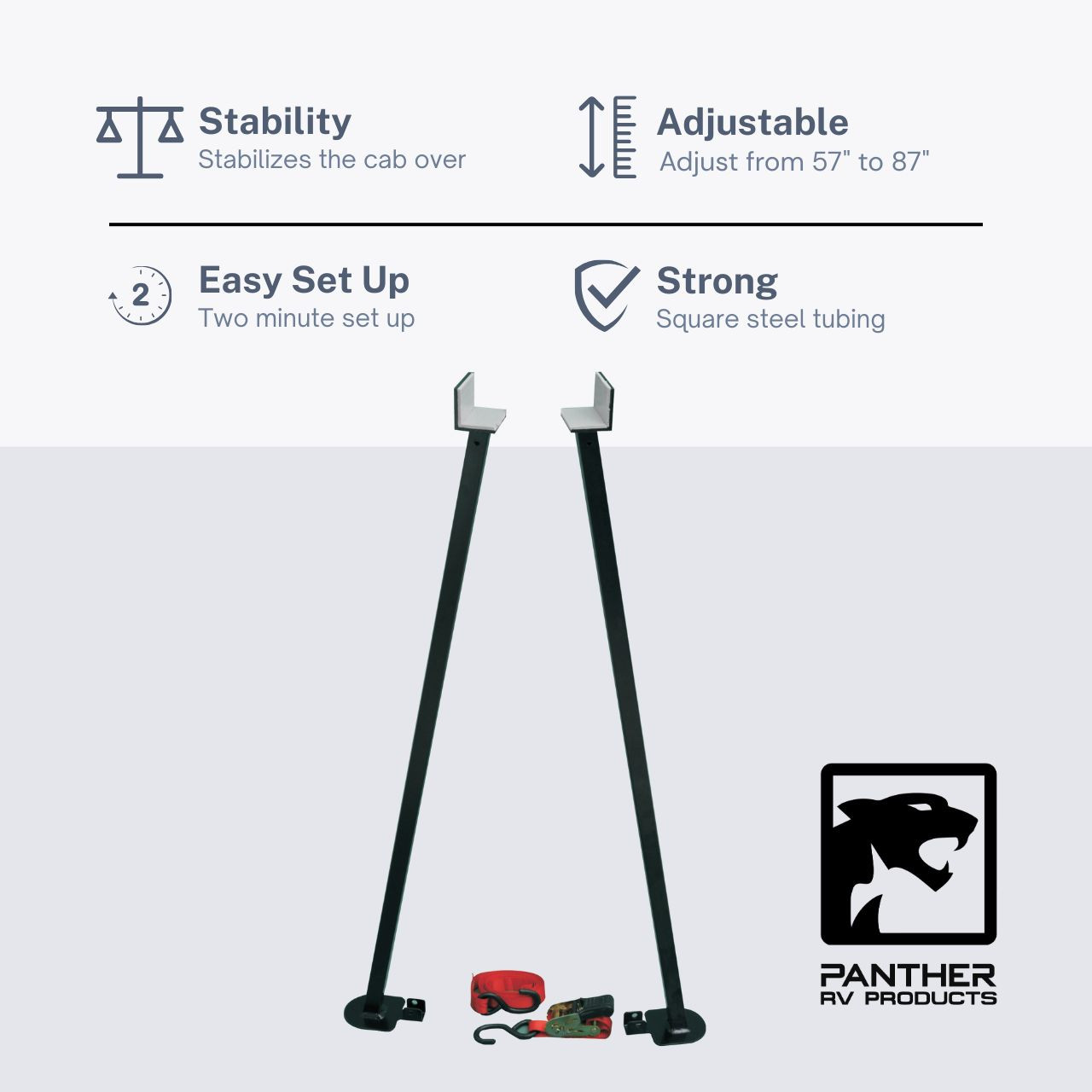 Rieco Titan 21104 Stable Stix Truck Camper Cab Over Stabilizer