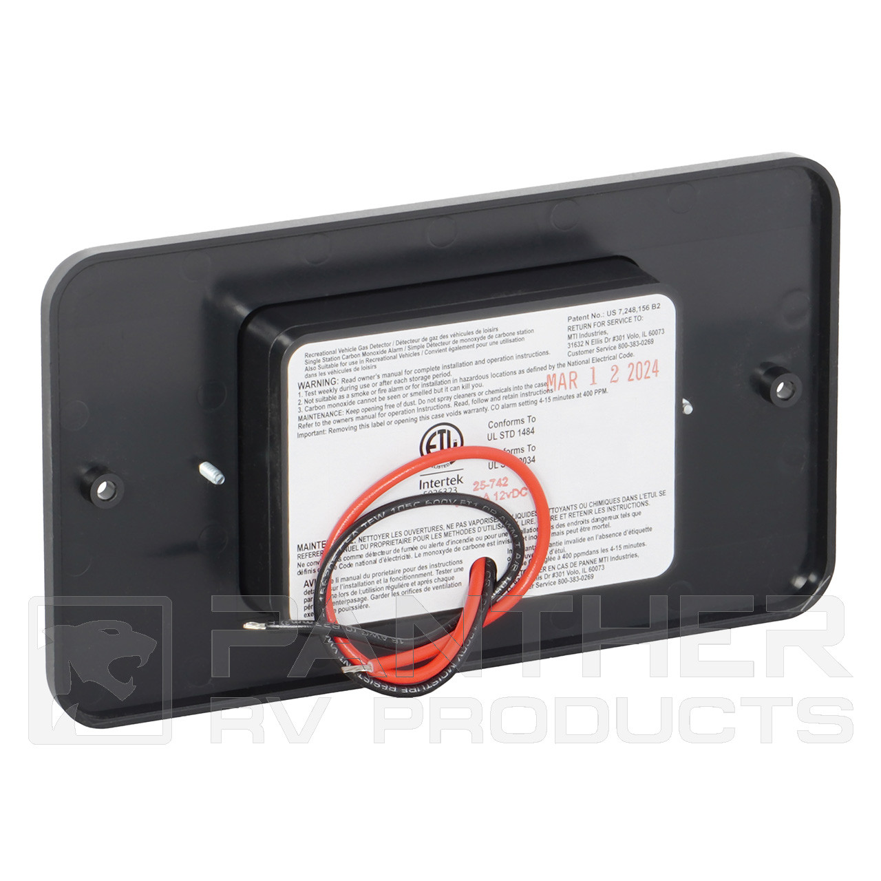 Safe-T-Alert 25-742-BL-TR RV Carbon Monoxide / Propane Leak