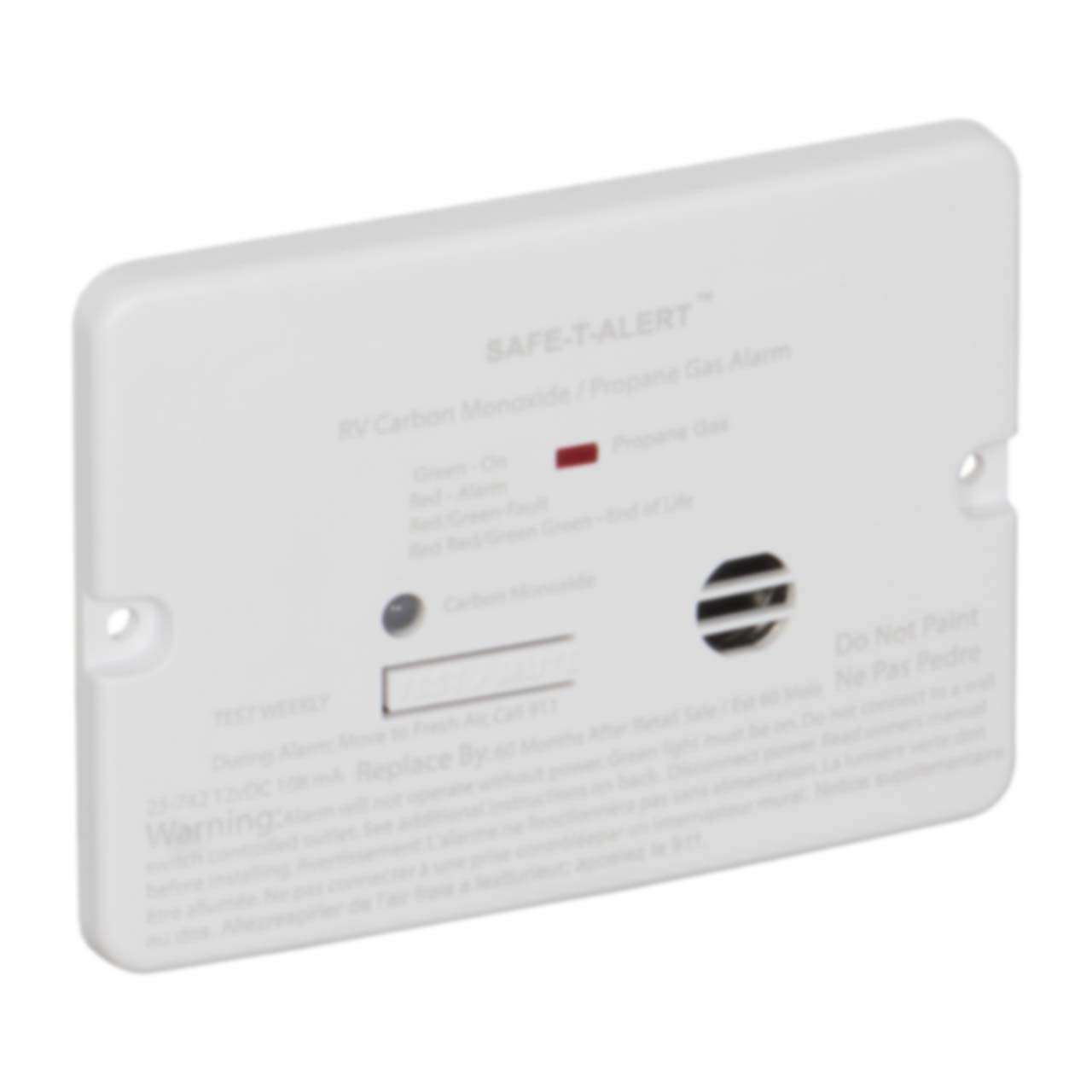 Safe-T-Alert 25-742-P-WT RV Mini Carbon Monoxide / Propane Leak