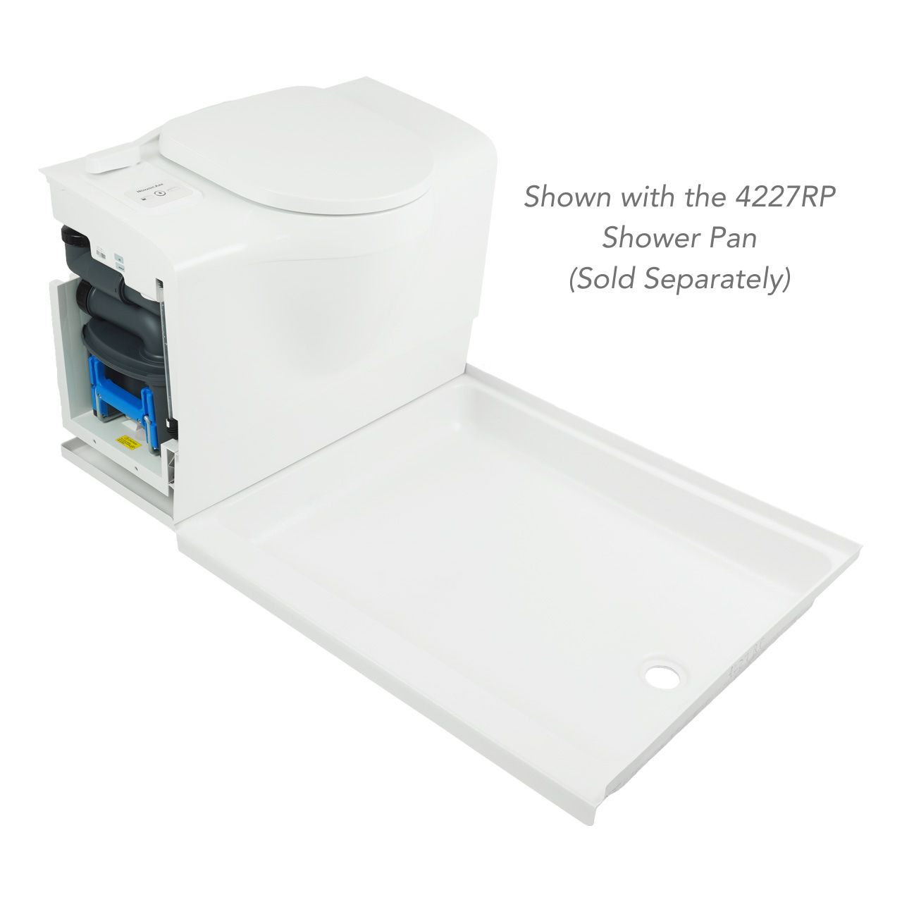 NomadicArk NA-TBW-L RV Self-Contained Bench Toilet - Electric
