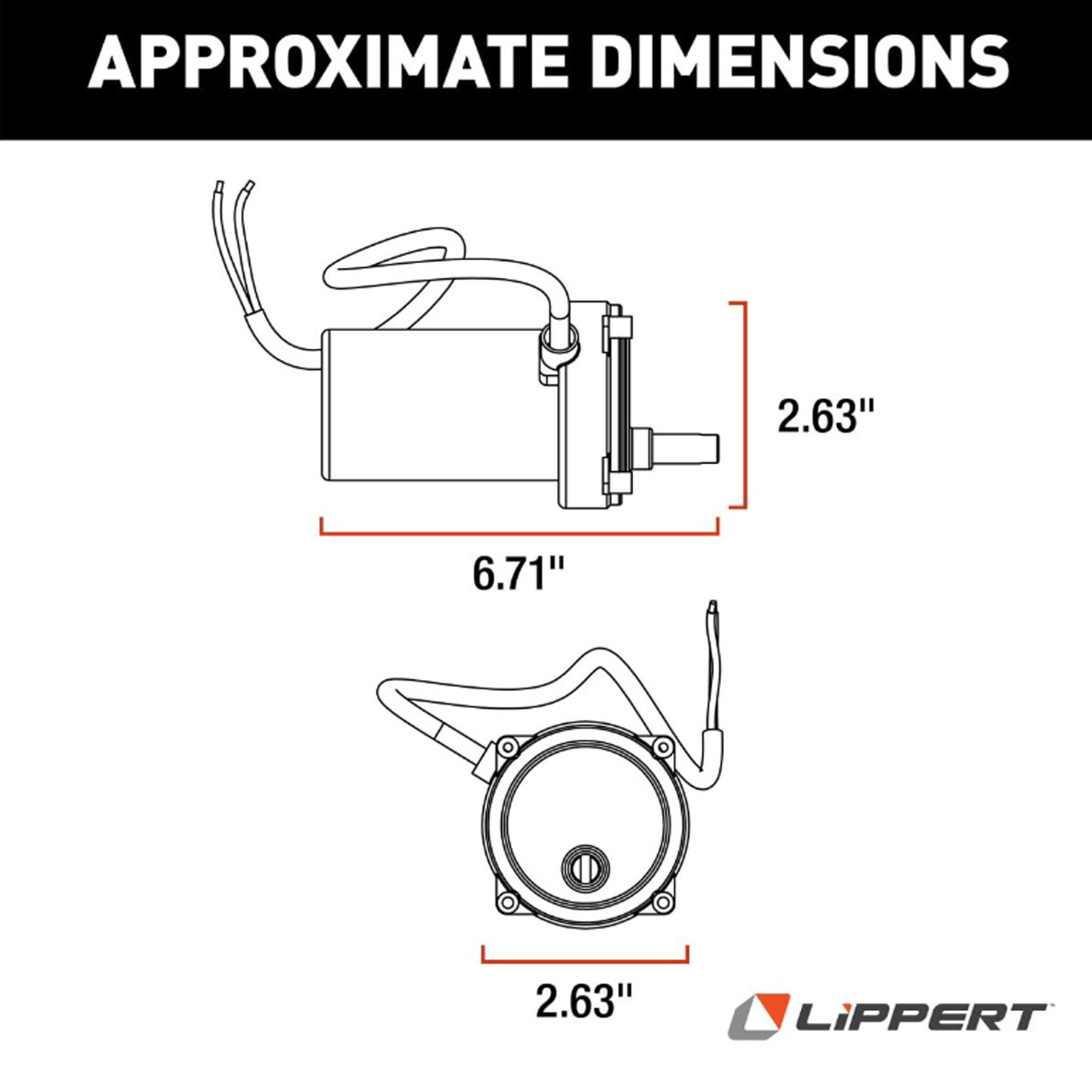 Lippert Components 352338 Electric Jack Stabilizer Motor