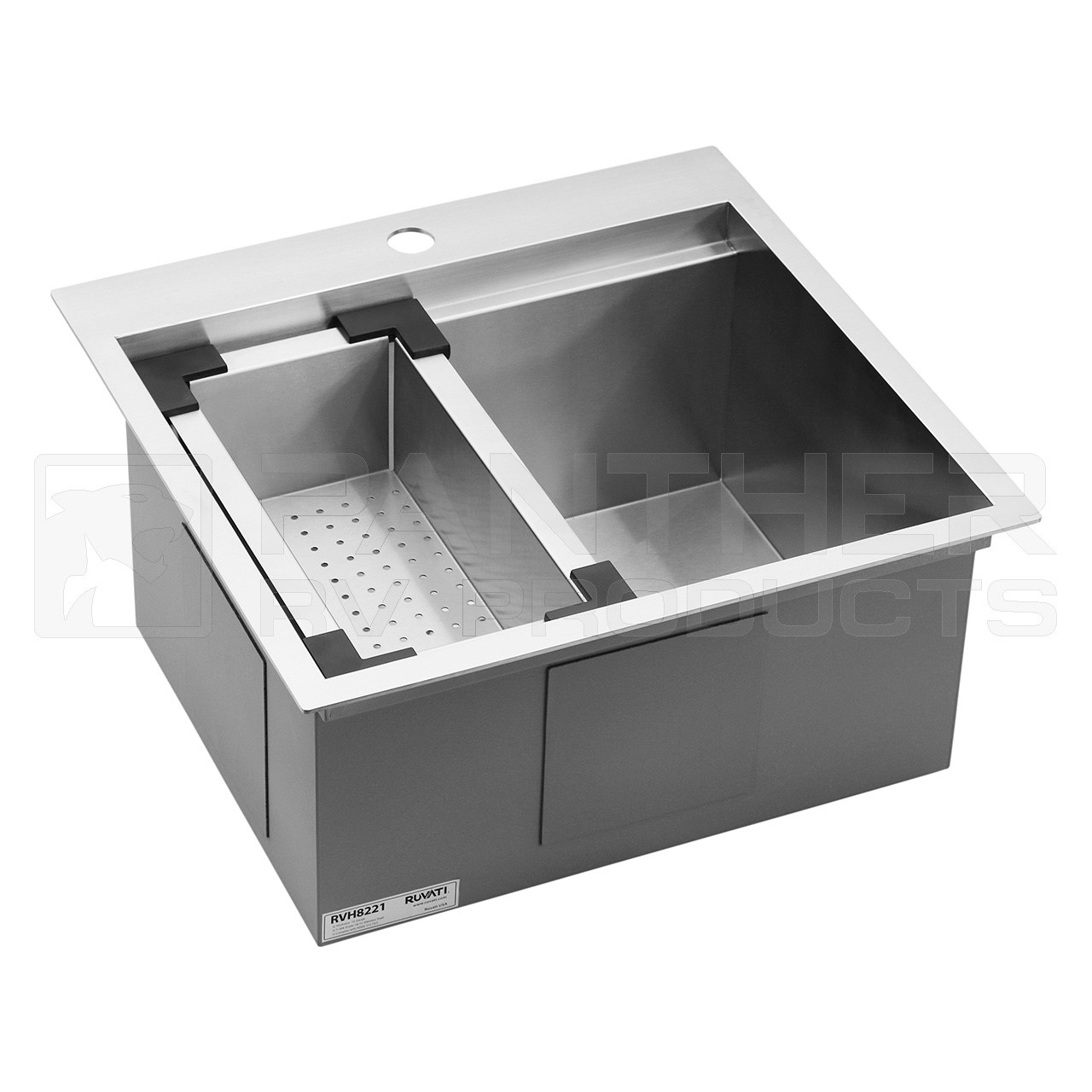Ruvati RVH8221 Topmount Bar Workstation RV Sink - 16 Gauge