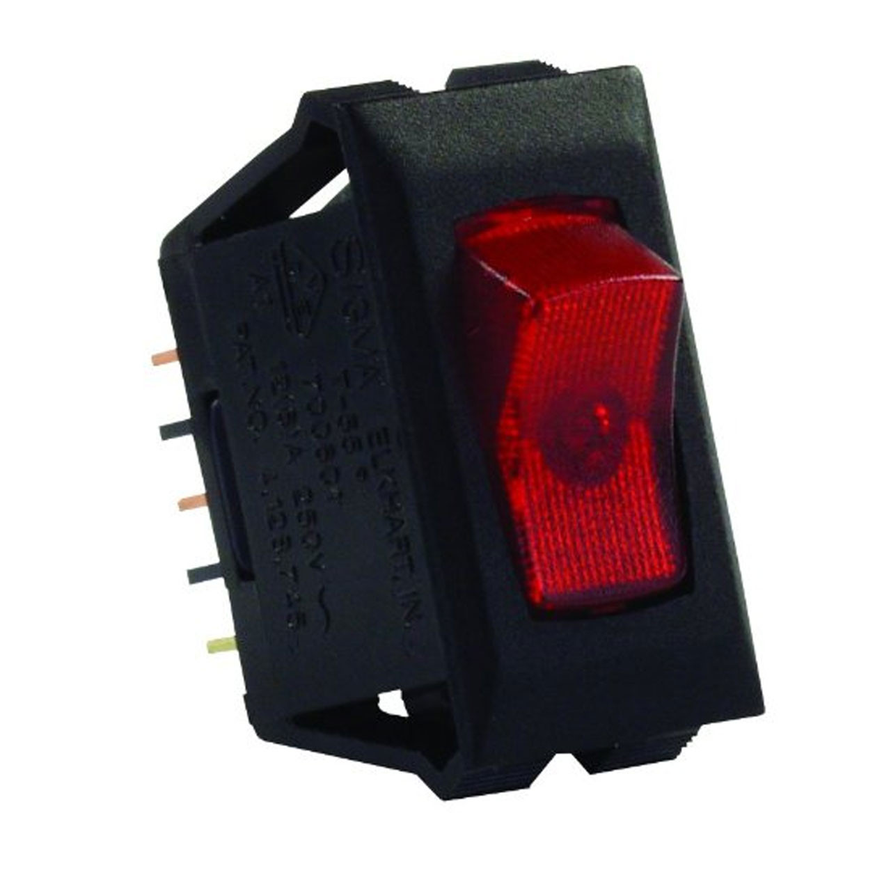 JR Products 12525 Interior Illuminated On/Off Switch - Red/Black