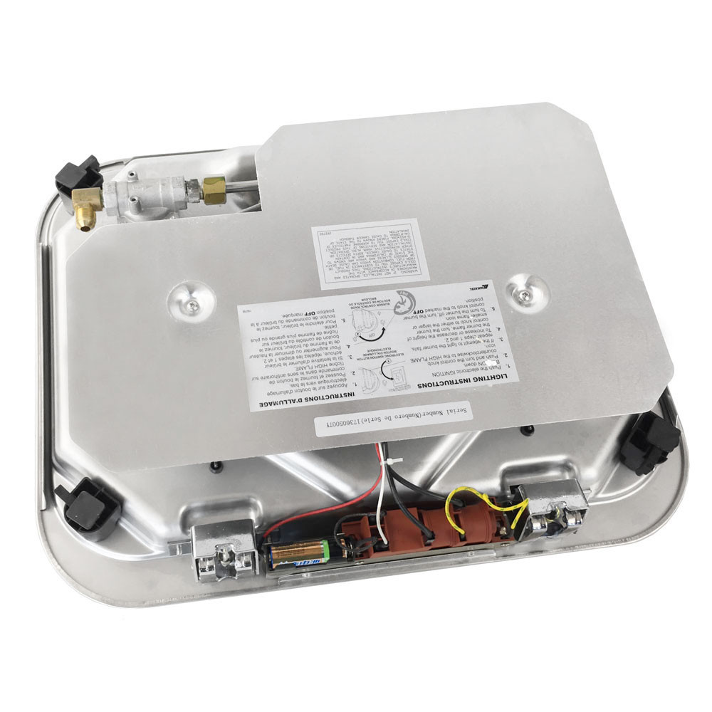 Suburban 3031AST 2Burner RV Propane Cooktop w/ Glass Lid