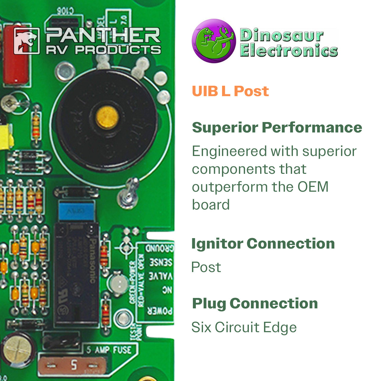 Dinosaur Elect. UIB S Aftermarket RV Furnace Ignitor Control Board - Small