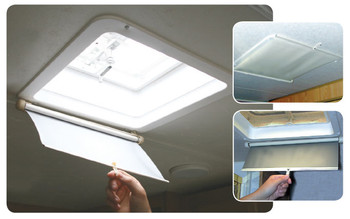 Camco 42913 Lights Out Retractable RV Roof Vent Shade