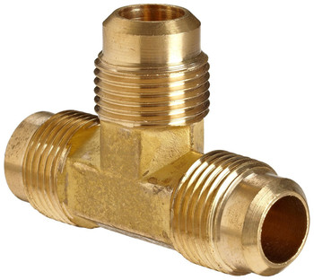 AMC 704044-06 Brass Propane Tee Fitting 3/8" Flare