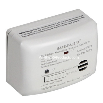 Safe T Alert 25-741-WT Mini  Dual Carbon Monoxide and Propane Gas Alarm - White