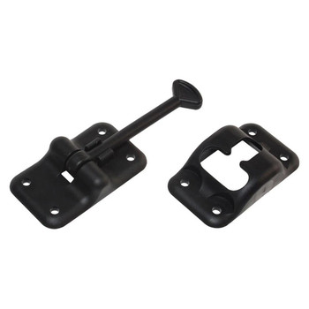 RV Designer E232 Entry Door Holder - Plastic - Black - 3-1/2"
