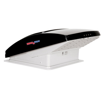 Maxxair 00-06401k MaxxFan Deluxe RV 12V Roof Vent - Smoke - Manual Opening - Ceiling Controls