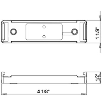 Kaper II 1A-V-12612 1-Wire ABS Light Base - Black Kaper II 1A-V-12612 1-Wire ABS Light Base - Black