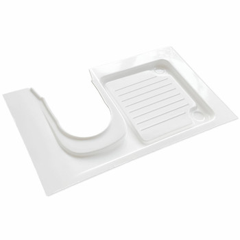Thetford 050-935 RV Small Molded Right Hand Shower Tray (C223 / C224) - White
