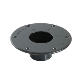 AP Products 013-1112B Round Flush Mount Pedestal Base - Black