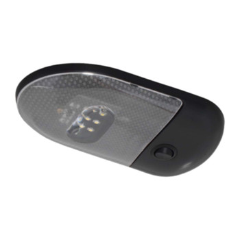Kaper II L09-0132 RV LED Double Dome Ceiling Light - Black