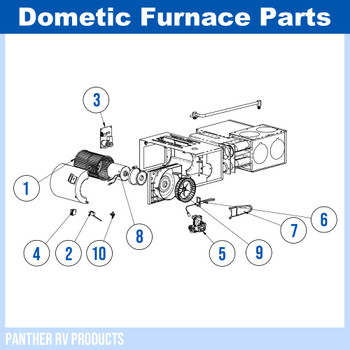 Dometic™ (Hydroflame) 8525-III RV Propane Heater / Furnace - 25K Parts Breakdown
