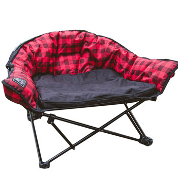 Kuma Outdoors 844-RPB Camping Cushioned Dog Bed - Red/Black