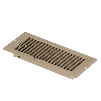 AP Products 013-628 RV Heating/Cooling Floor Register - 4" x 10" - Brown
