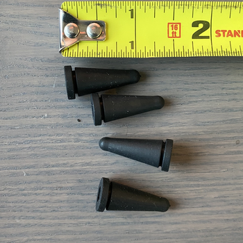 CAN Srl 3000072 OEM High Rubber Cooktop Grate Grommets 4-PK