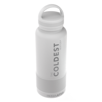 COLDEST 32B-LL-EWH Double Walled S/S Water Bottle - 32oz - Epic White