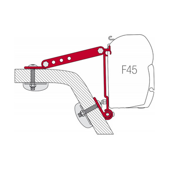 Fiamma® 98655-318 F45S Universal Awning Adapter Bracket