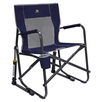 GCI Outdoors 37060 Freestyle Rocker Spring-Action Camping Chair - Indigo Blue