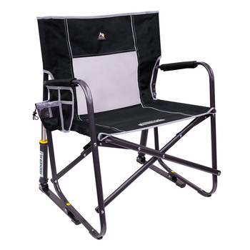 GCI Outdoors 47010 Freestyle XL Rocker Spring-Action Camping Chair - Black