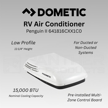Dometic™ 641816CXX1C0 Penguin II RV Air Conditioner Multi-Zone - White