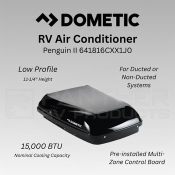 Dometic™ 641816CXX1J0 Penguin II RV Air Conditioner Multi-Zone - Black