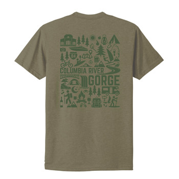 Panther 6210-CRG-OL Columbia River Gorge Unisex T-Shirt - Olive Green