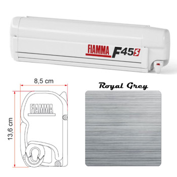 Fiamma® 06280H01R F45S RV Case Awning 2.6m (8'8") - Polar White Case