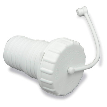 Thetford 94245 Gravity Water Fill Sprot with Cap and Strap - Polar White