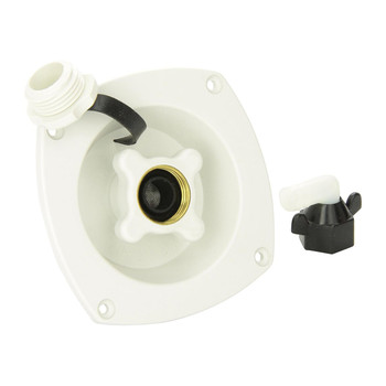 Shurflo 183-029-18 RV City Fresh Water Inlet w/ Pressure Regulator - White