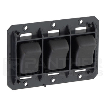 Kaper II L12-0379 3-Gang On/Off Rocker Switch Assembly - Trim Removed