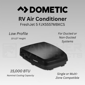 Dometic™ FJX3473MBKAS FreshJet RV Air Conditioner - 13.5K - Black