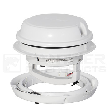 MaxxAir 00-03810W Maxxfan Dome Plus with LED Light - White